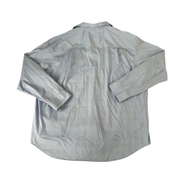 Van Heusen Traveler Blue Button-Down Shirt Mens Size 2XL - Picture 5 of 5